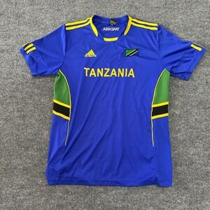 Ch Sports Soccer Jersey Mens Size L Blue Tanzania National Team Athletic Shirt